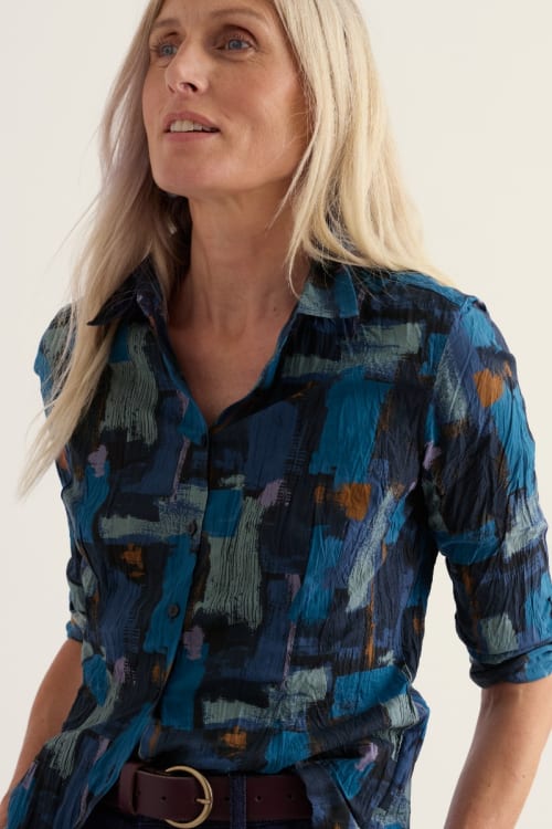 Seasalt - Larissa shirt - Paint Texture Maritime