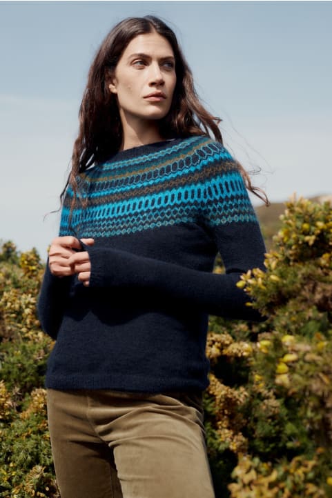 Seasalt - Annik Jumper - Modernist Cyan Multi