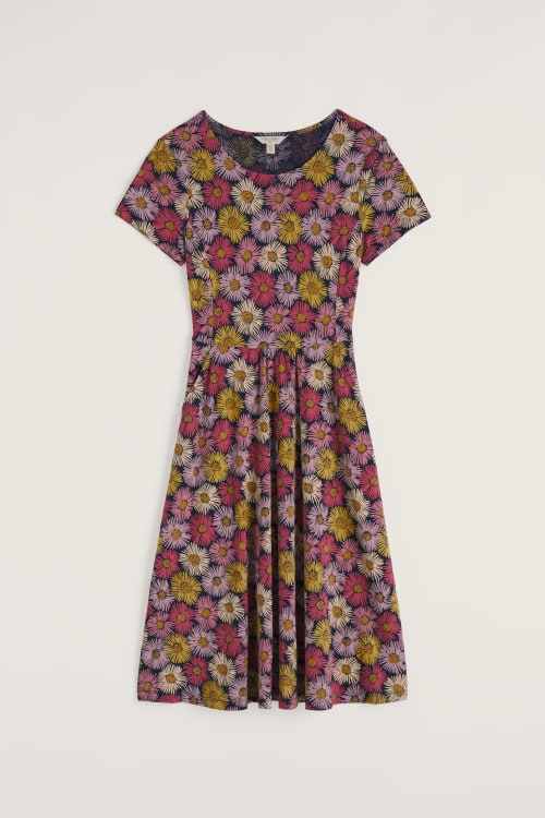 Seasalt - SS April dress - Painted asters maritime