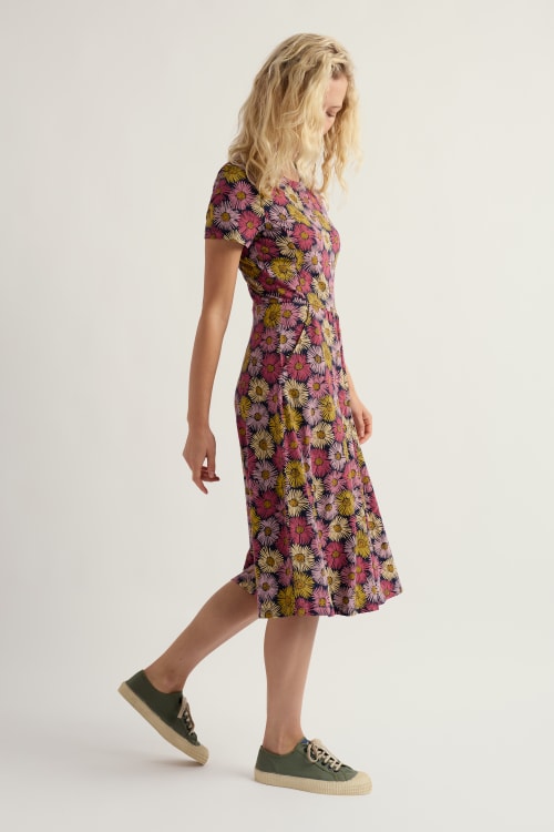 Seasalt - SS April dress - Painted asters maritime