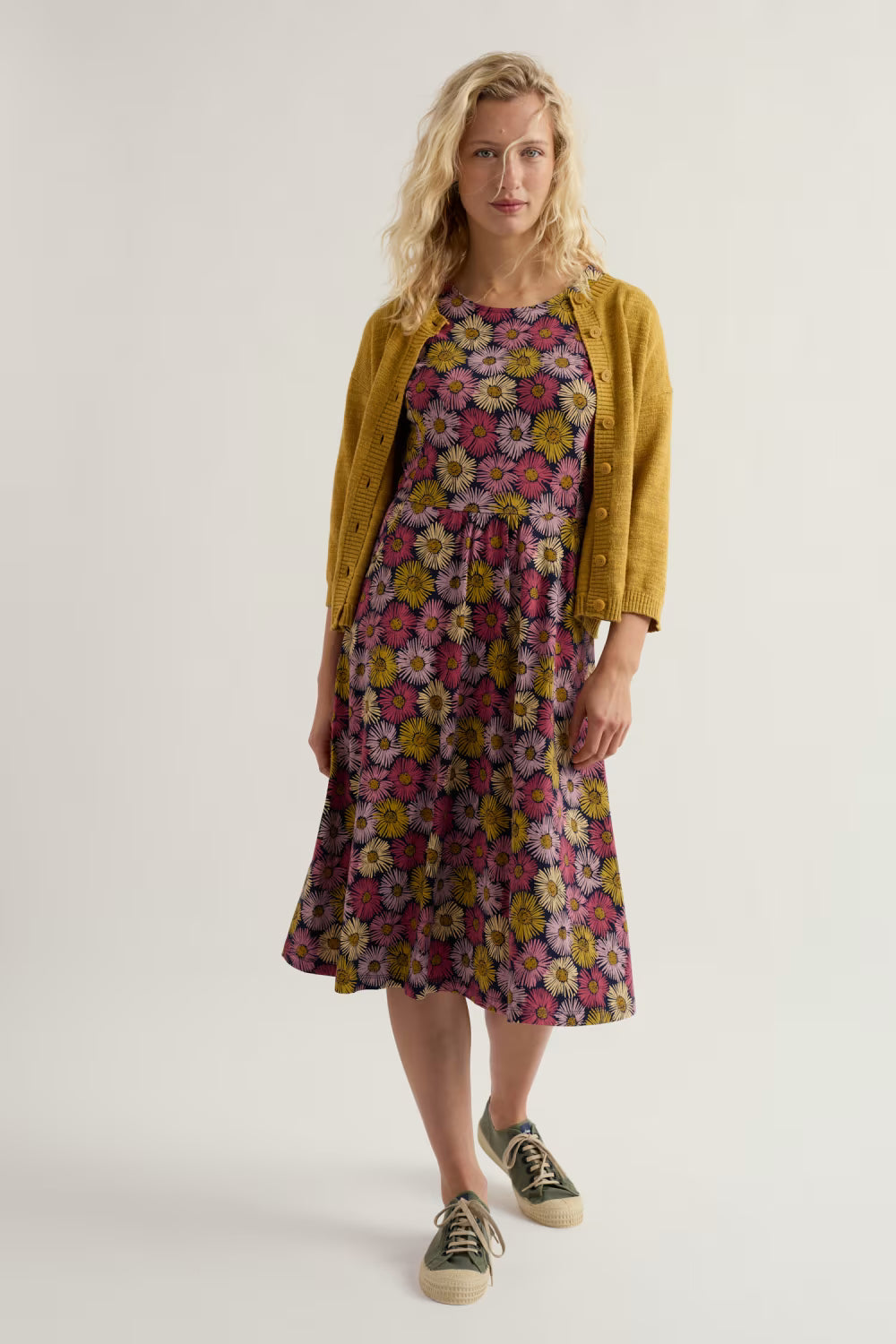 Seasalt - SS April dress - Painted asters maritime