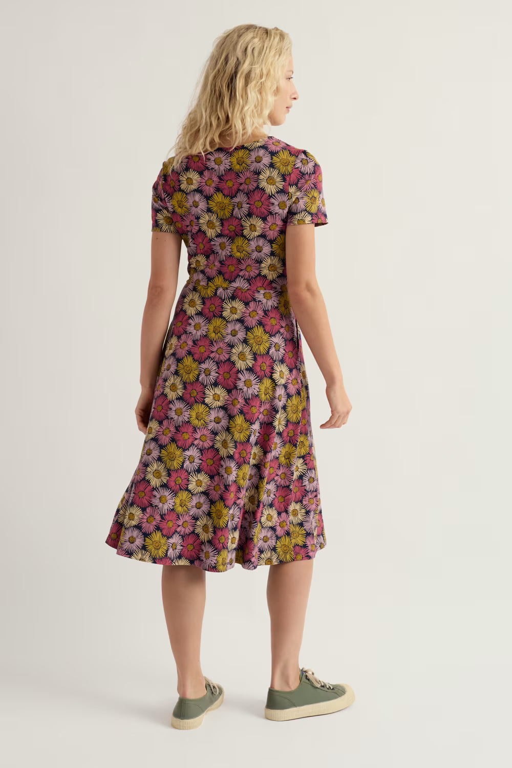 Seasalt - SS April dress - Painted asters maritime