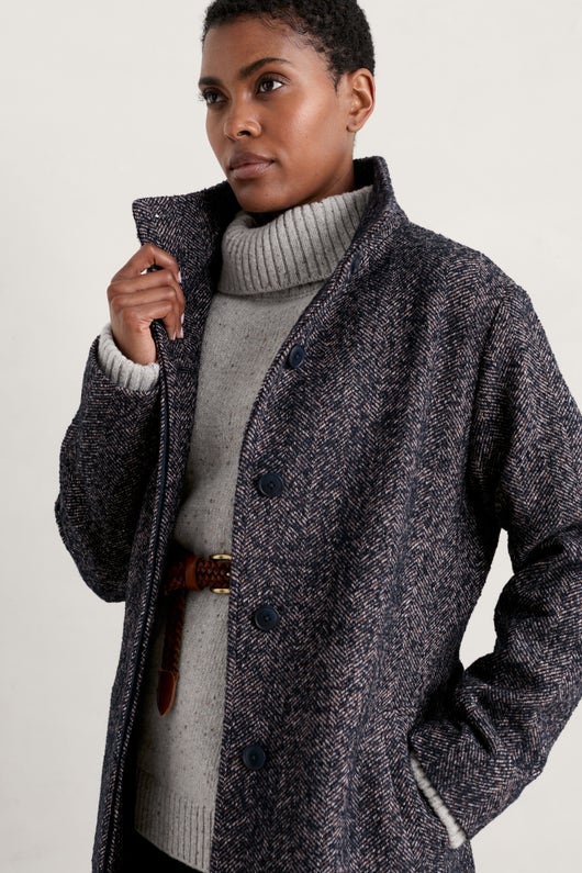 Seasalt - Pinloom Coat - Corwnan Maritime