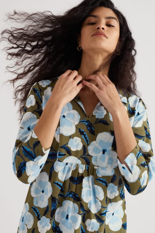 Seasalt - Fal Water Tunic-Spring Pansy Seagrass