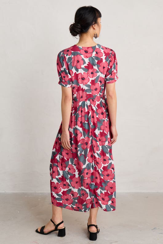 Seasalt - Birch leaf dress - Coastal Bloom chalk