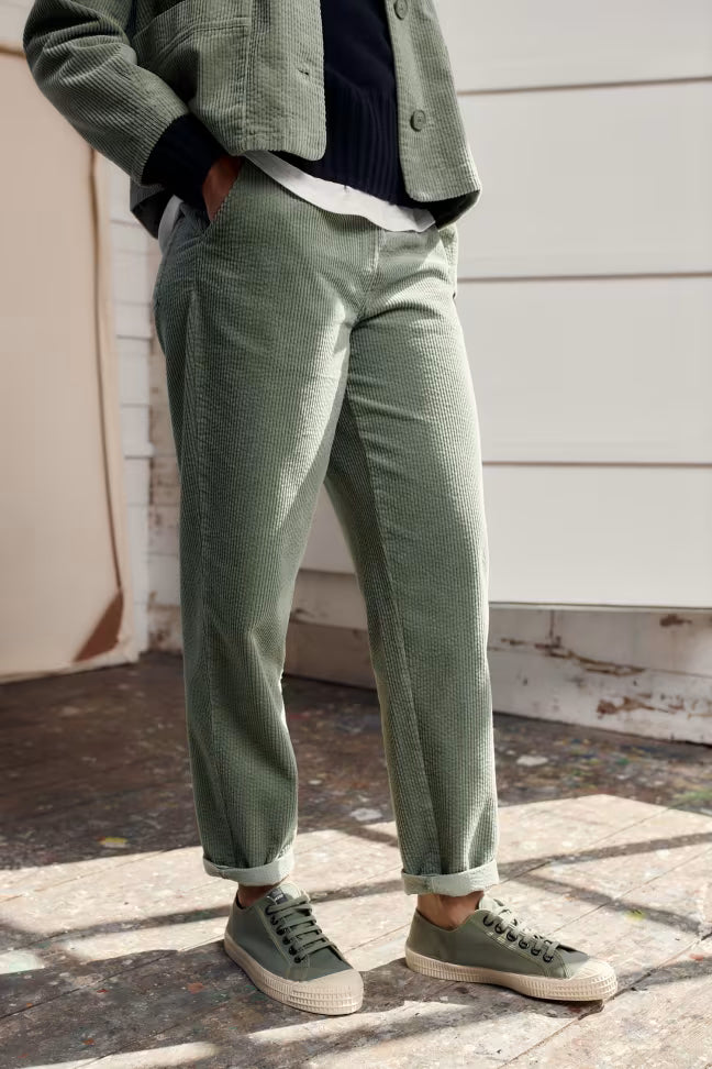 Seasalt - Trethornes Tapered Cord Broek - Dusky Green