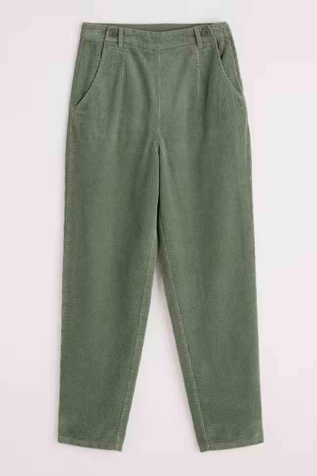 Seasalt - Trethornes Tapered Cord Broek - Dusky Green