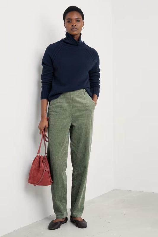 Seasalt - Trethornes Tapered Cord Broek - Dusky Green