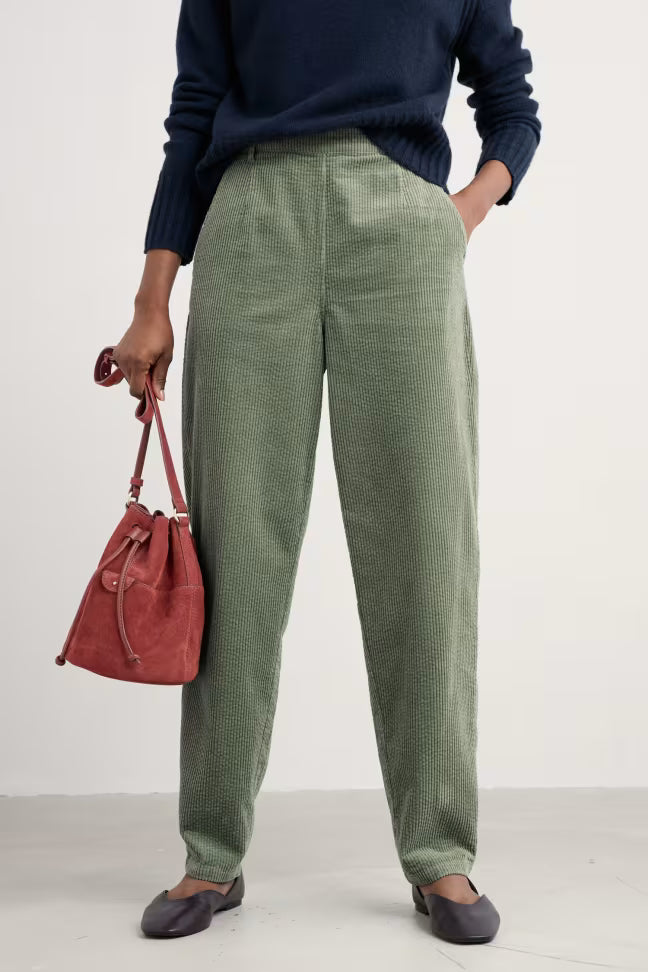 Seasalt - Trethornes Tapered Cord Broek - Dusky Green