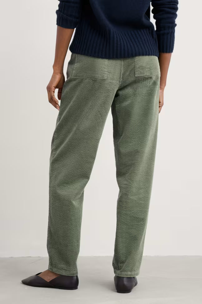 Seasalt - Trethornes Tapered Cord Broek - Dusky Green