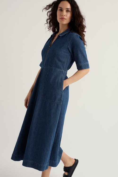 Seasalt - Gwenter dress - mid wash