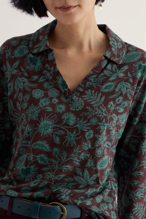 Seasalt - Wavecrest shirt - Woodland Forms Dune Grass