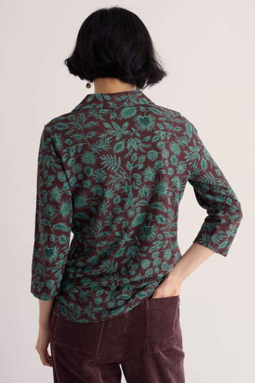 Seasalt - Wavecrest shirt - Woodland Forms Dune Grass