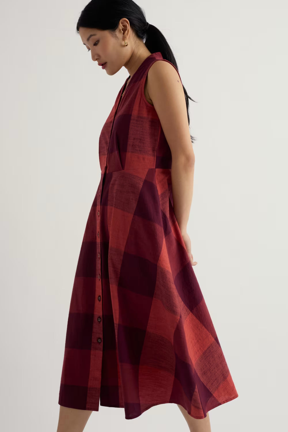 Seasalt - Sleeveless Carved Wood Dress - Lavandin Umber