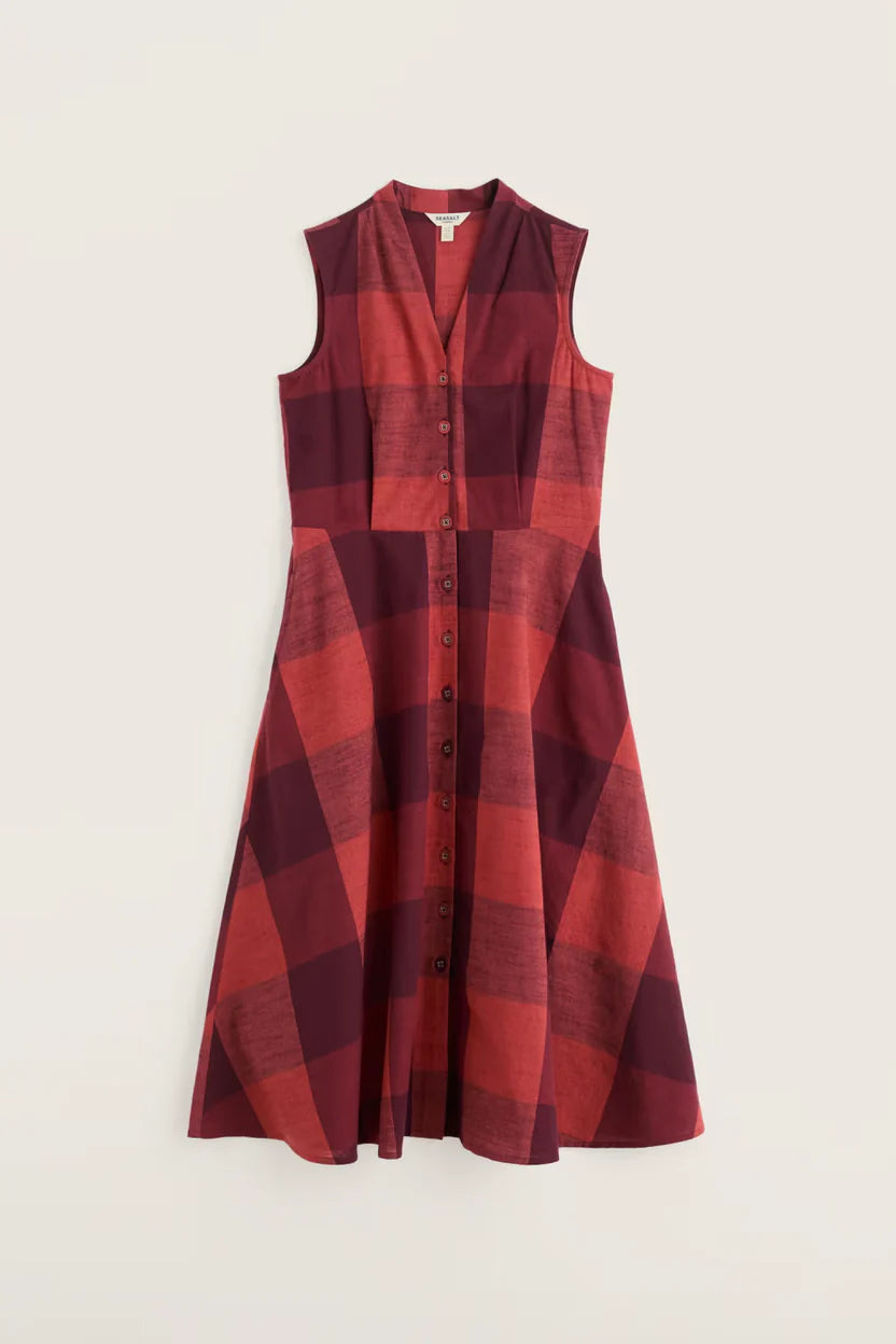 Seasalt - Sleeveless Carved Wood Dress - Lavandin Umber