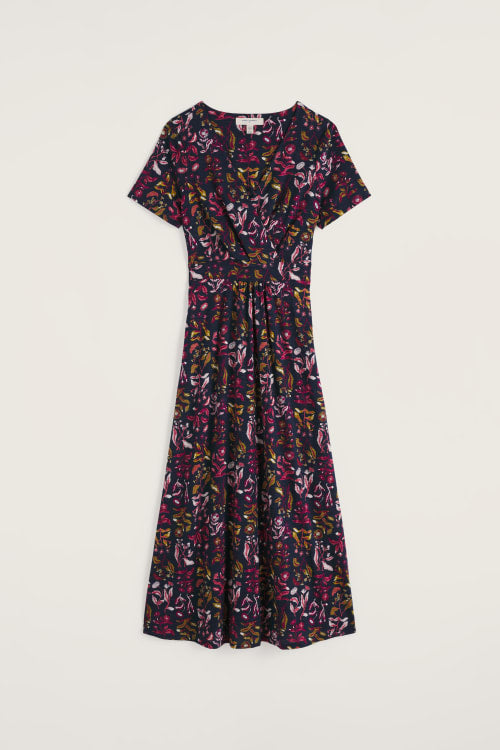 Seasalt - Chapelle dress - Inky botanical maritime