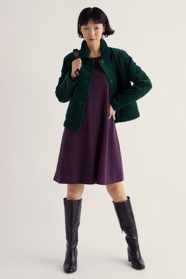 Seasalt Cornwall - Dovecote Dress - Loganberry