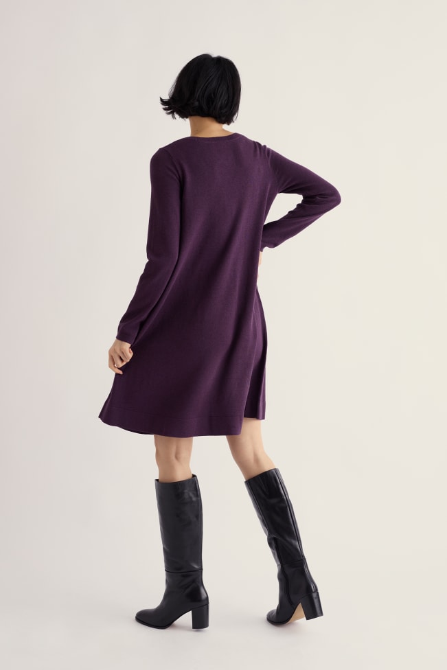 Seasalt Cornwall - Dovecote Dress - Loganberry