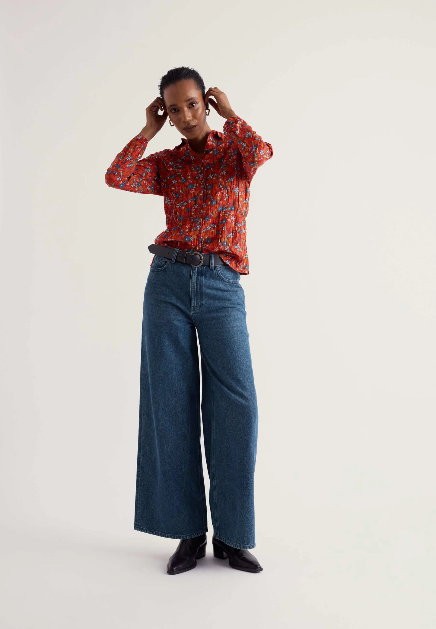 Seasalt - Larissa shirt - Tomato Blooms Cinnamon