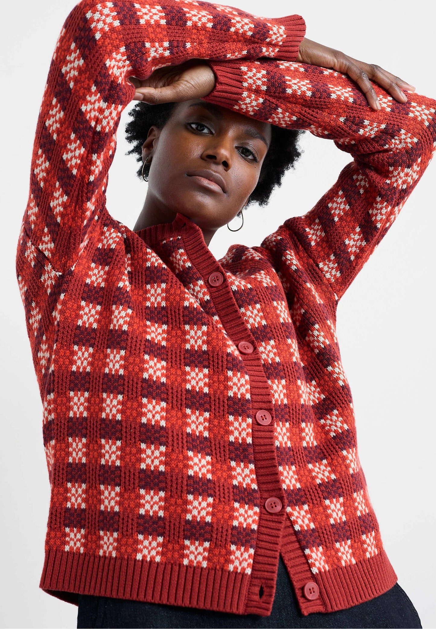 Seasalt - Kensa Cardigan - Circlet Deep Rust Chalk