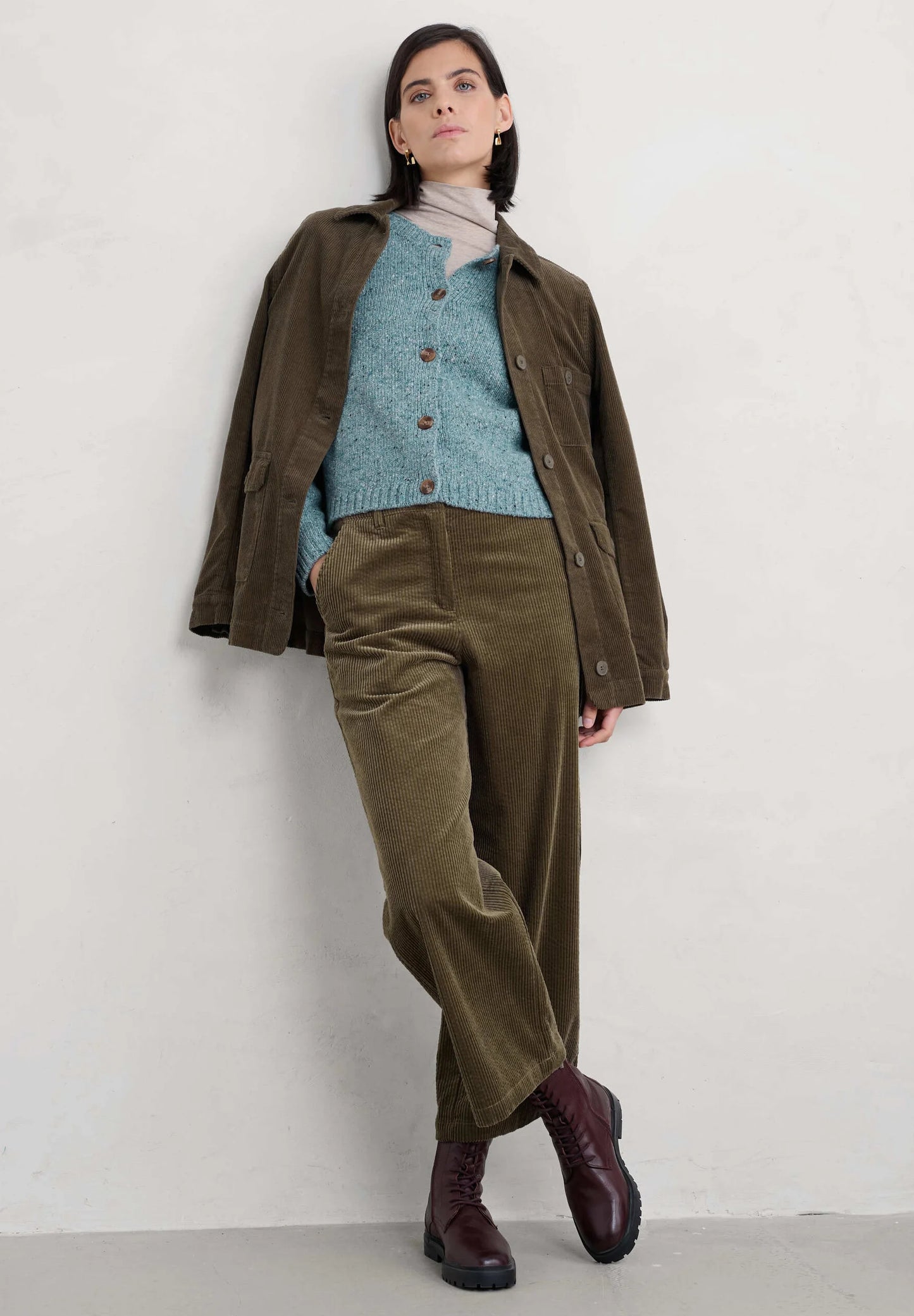 Seasalt - Dawson Pick Cardigan - Blue lichen