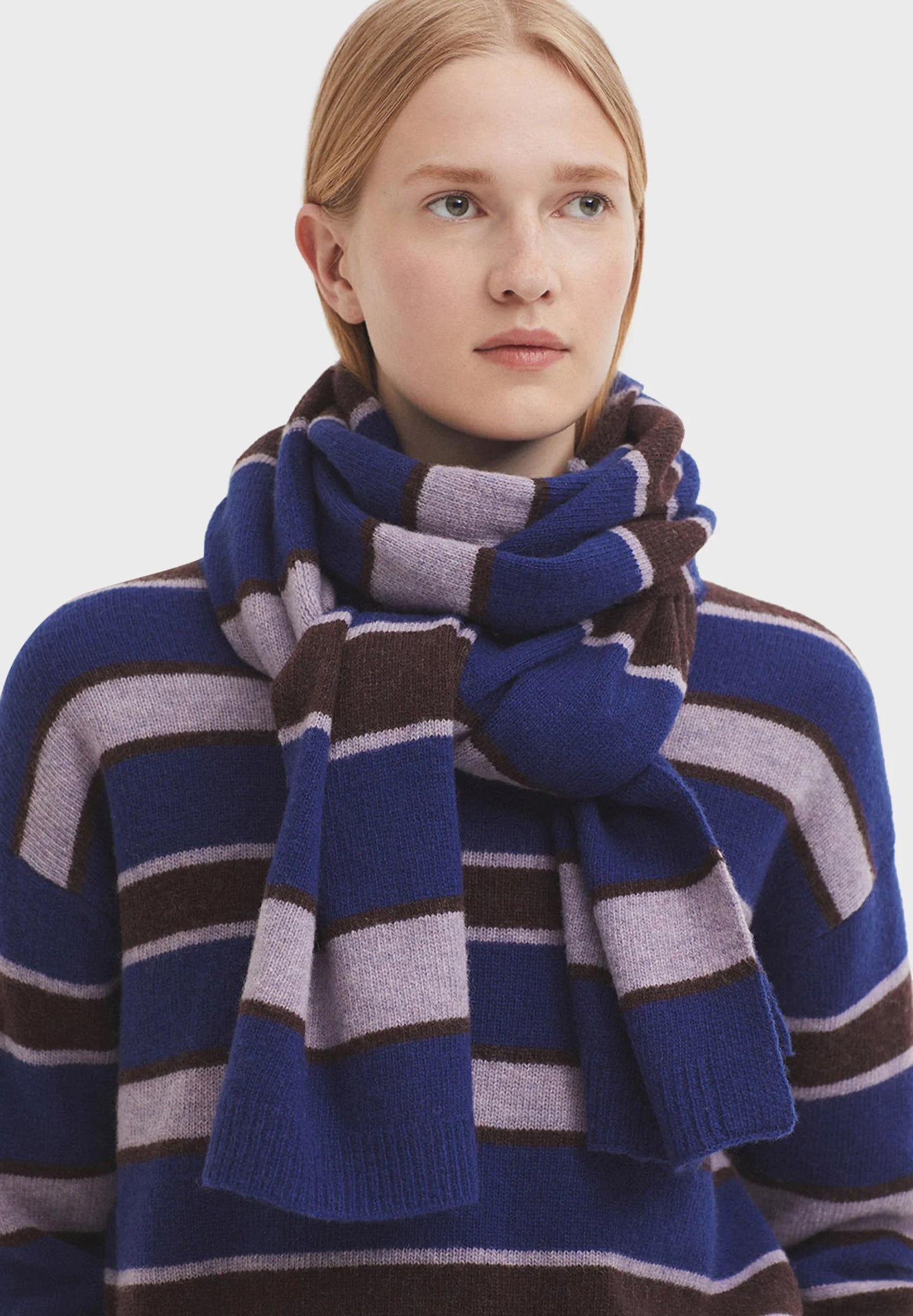 Nice Things - Wool striped scarf - 2 kleuren