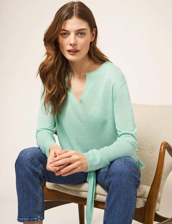 White stuff - Tie hem jumper