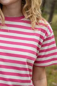 Danefae - Danebasic Boxy Tee Soft Cherry/Light Beige