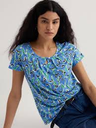 Seasalt - Appletree T-shirt - Painty Bluebell Sail