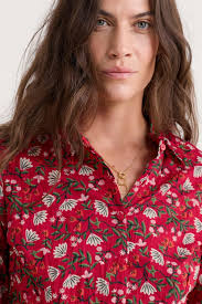 Seasalt - Larissa shirt - Winter wildflower Carmine