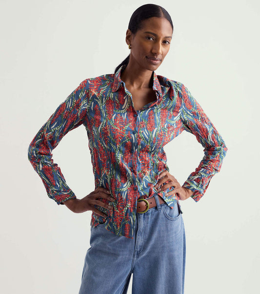 Seasalt - Larissa shirt - Red Hot Poker Dusk