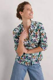 Seasalt - Larissa Shirt - Geo pebbles mix