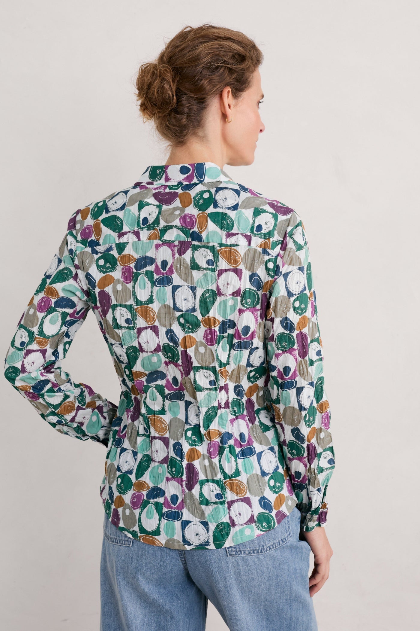 Seasalt - Larissa Shirt - Geo pebbles mix