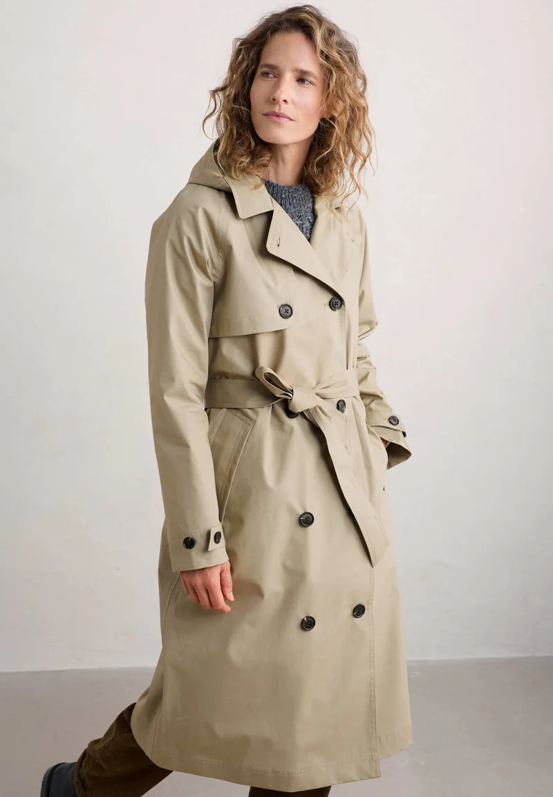 Seasalt - Penweathers Trench Coat - Seed