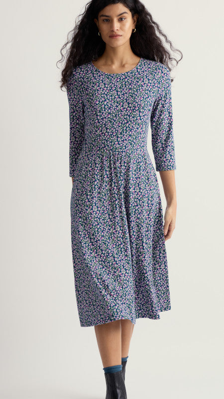 Seasalt - April Dress- Flax Flower Bright Orchid