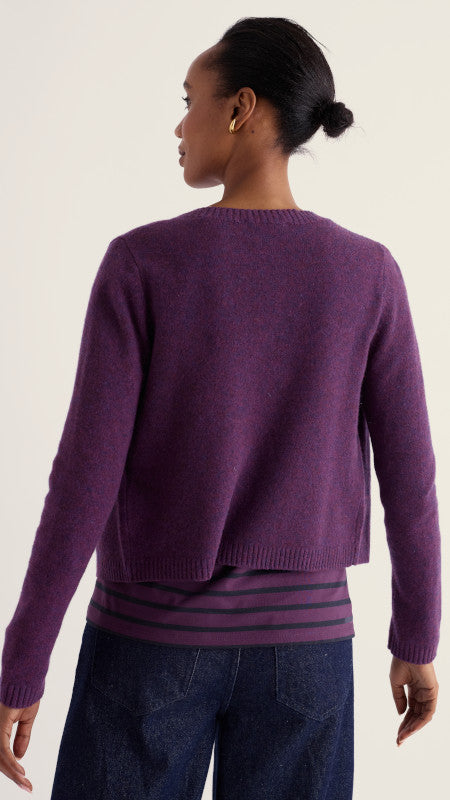 Seasalt - Tern Tide Cardigan - Loganberry