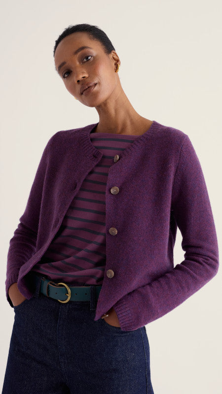 Seasalt - Tern Tide Cardigan - Loganberry