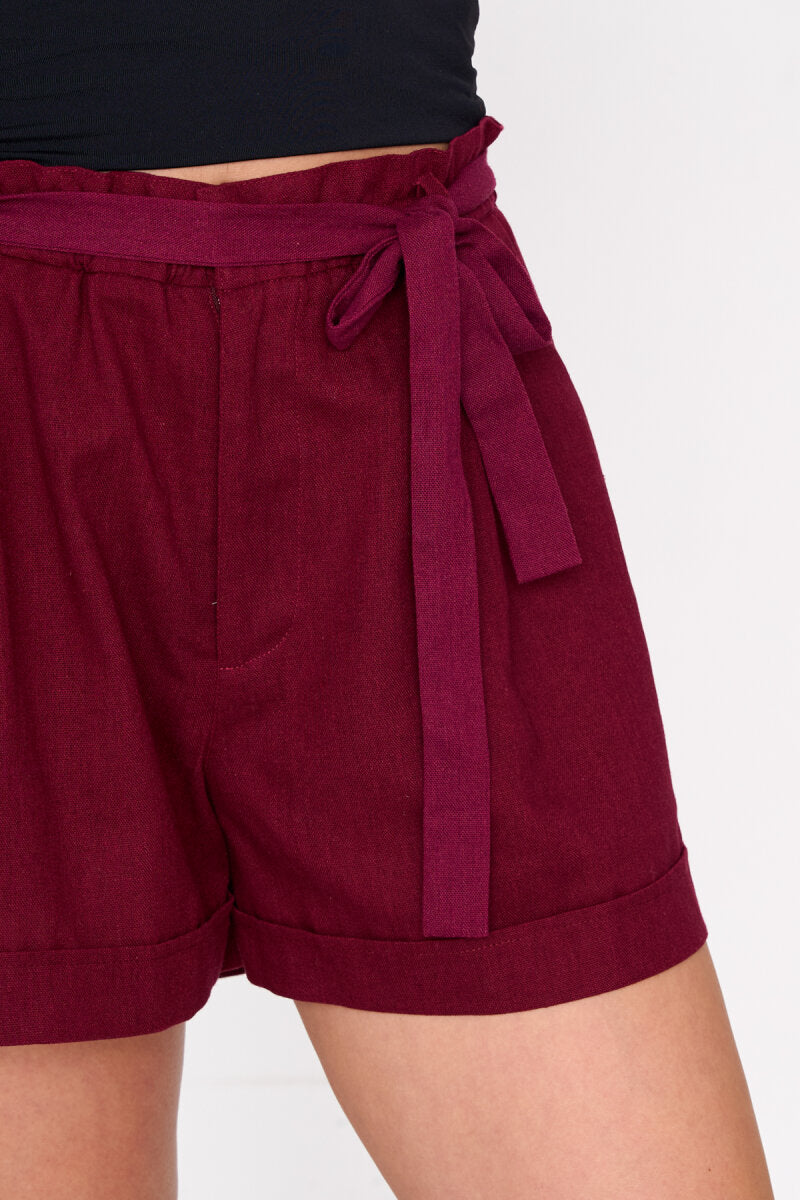 24 Colours - Shorts bordeaux (passend bij 30520b blouse)