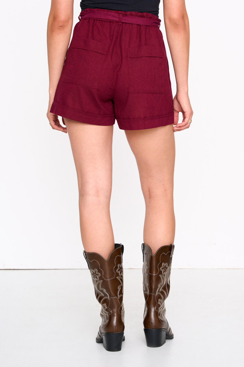 24 Colours - Shorts bordeaux (passend bij 30520b blouse)