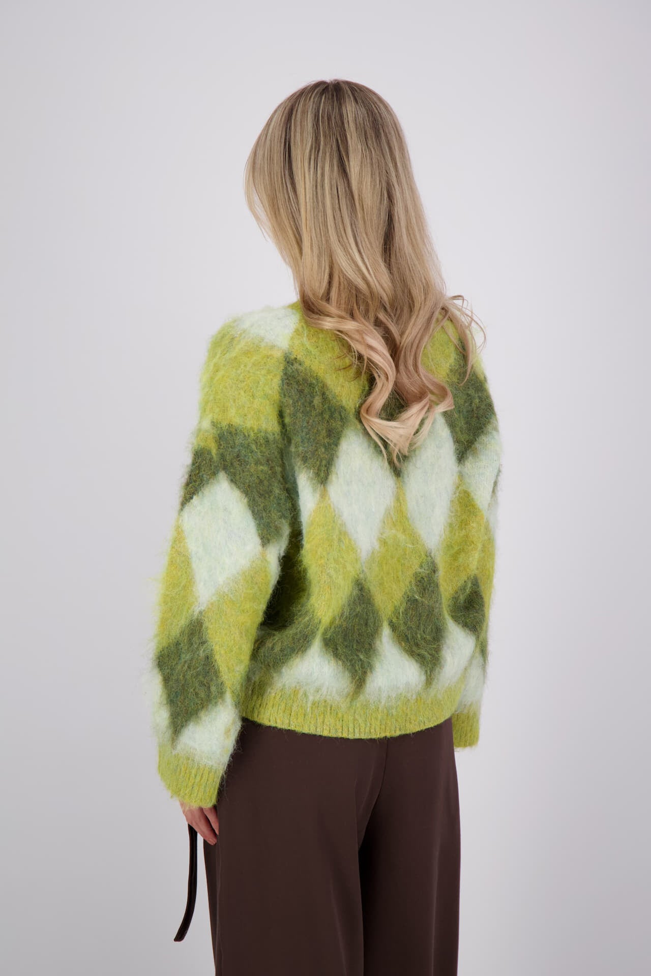 JcSophie - Phil sweater - Lime argyle